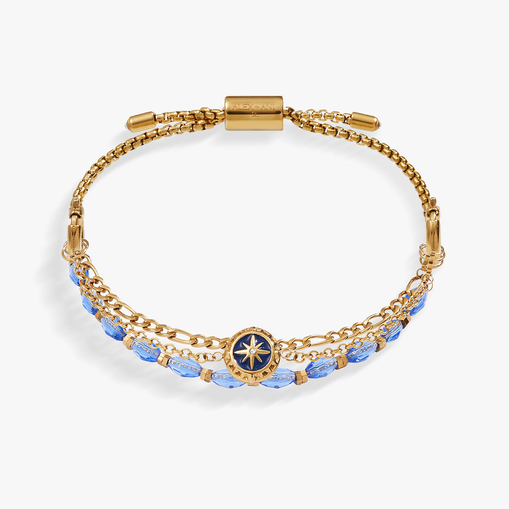 Compass Stranded™ Bracelet Set Stainless Steel Gold | Alex and Ani