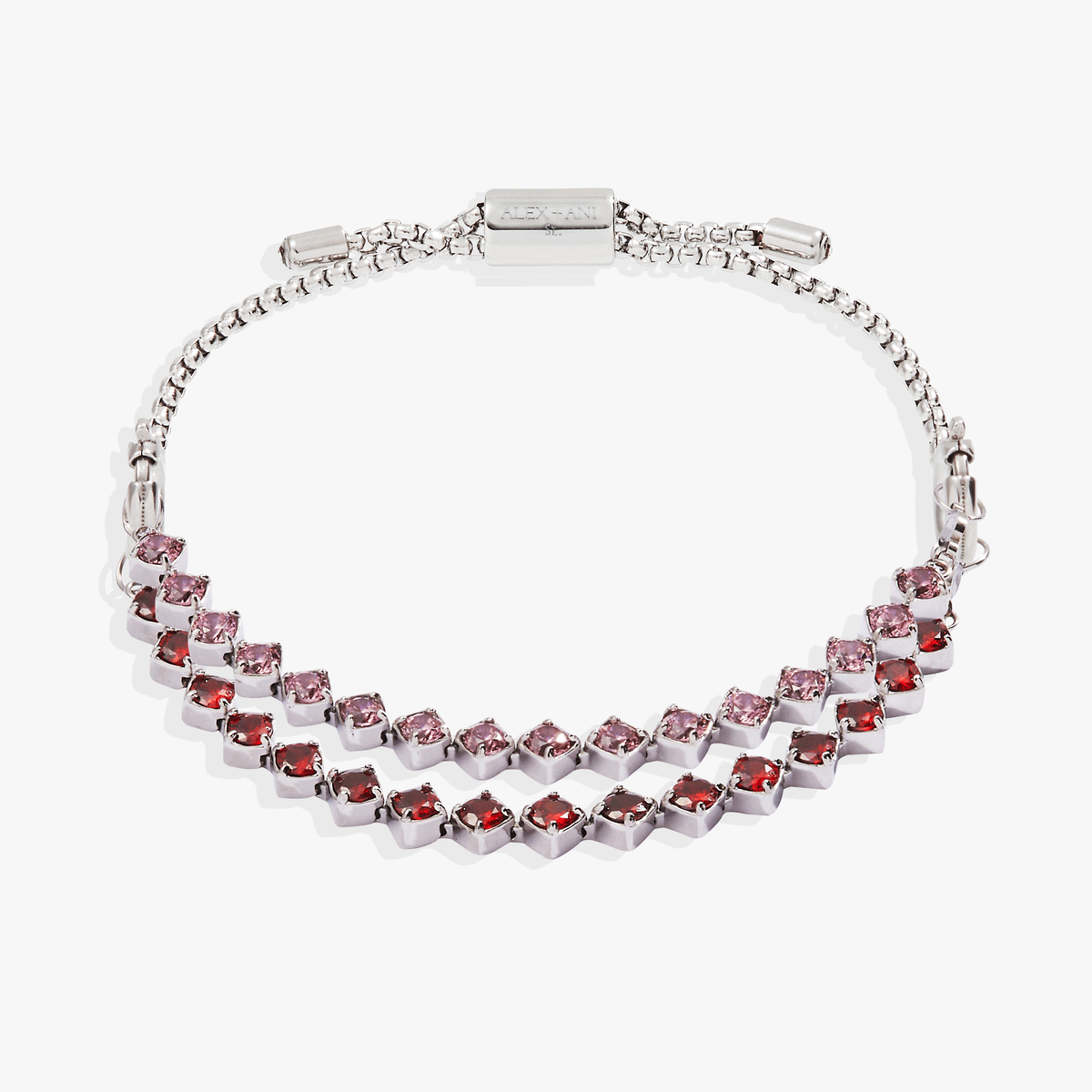 Ruby Luster Stranded™ Bracelet Set Stainless Steel Silver | Alex and Ani