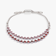 Ruby Luster Stranded™ Bracelet Set Stainless Steel Silver | Alex and Ani
