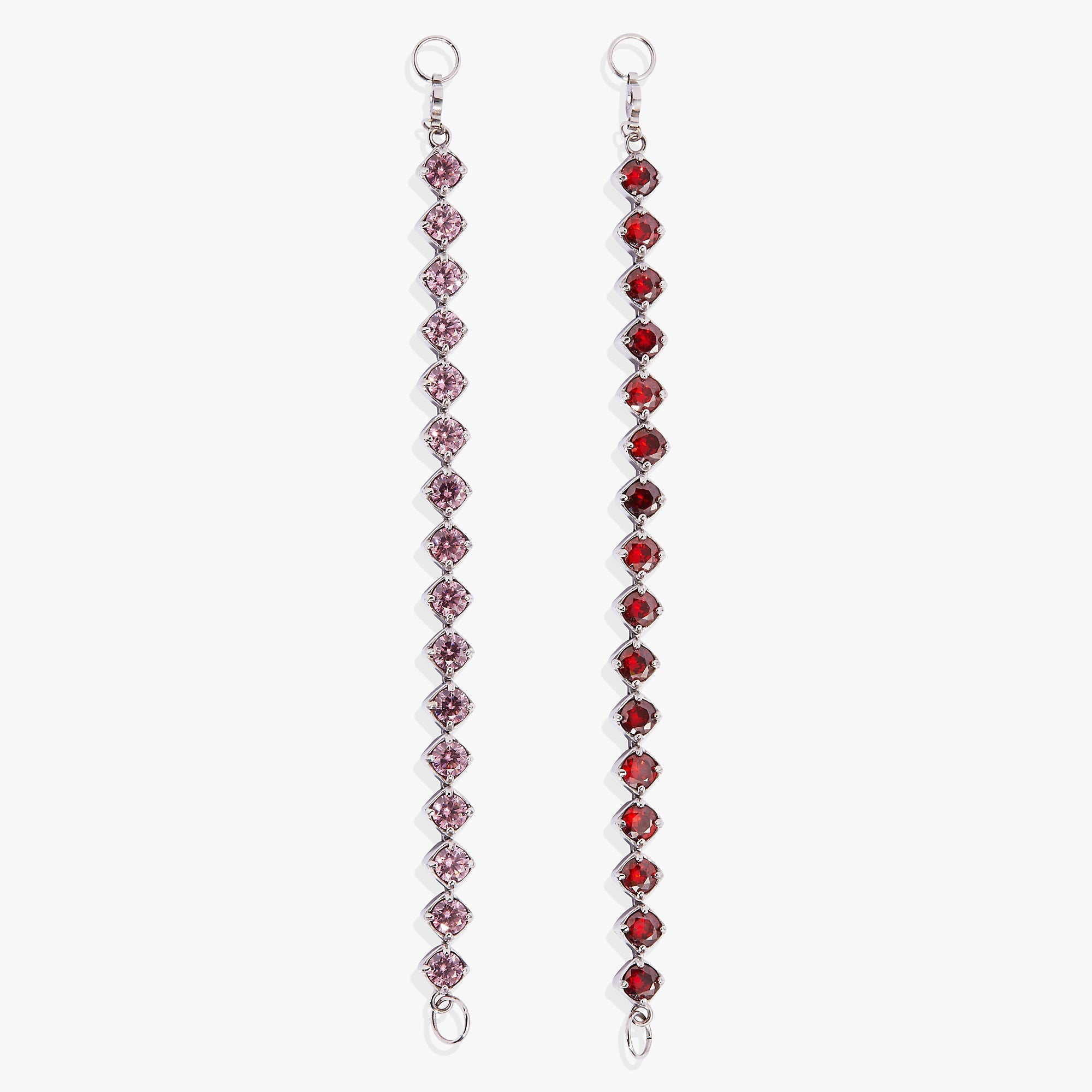 Ruby Luster Stranded™ Bracelet Set Stainless Steel Silver | Alex and Ani