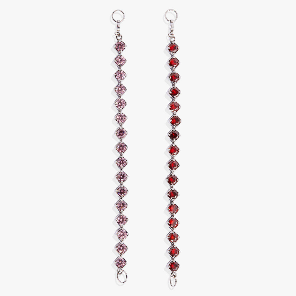 Ruby Luster Stranded™ Bracelet Set Stainless Steel Silver | Alex and Ani
