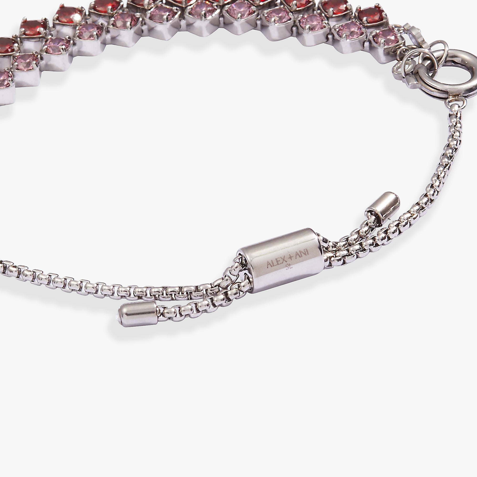 Ruby Luster Stranded™ Bracelet Set Stainless Steel Silver | Alex and Ani