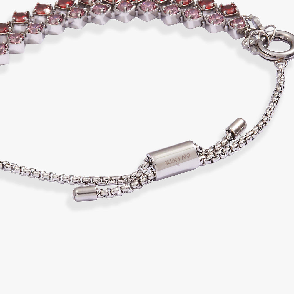 Ruby Luster Stranded™ Bracelet Set Stainless Steel Silver | Alex and Ani