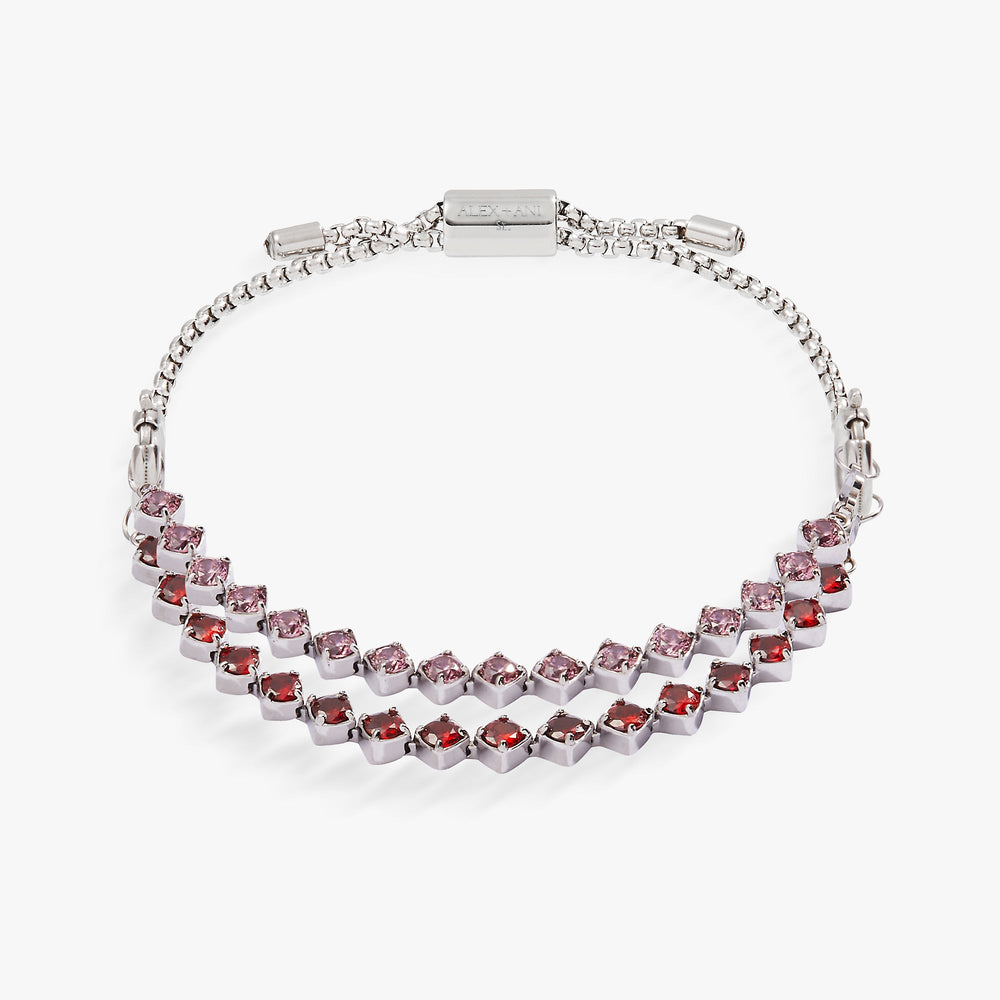 Ruby Luster Stranded™ Bracelet Set Stainless Steel Silver | Alex and Ani
