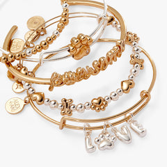 Puppy Love Bangles, Set of 5 Two Tone | Alex and Ani