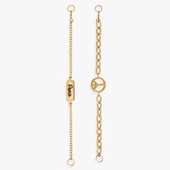 Peace Stranded Bracelet™ Set Stainless Steel Gold | Alex and Ani