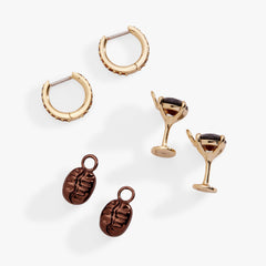 Espresso Martini Huggie Hoop Set Gold | Alex and Ani