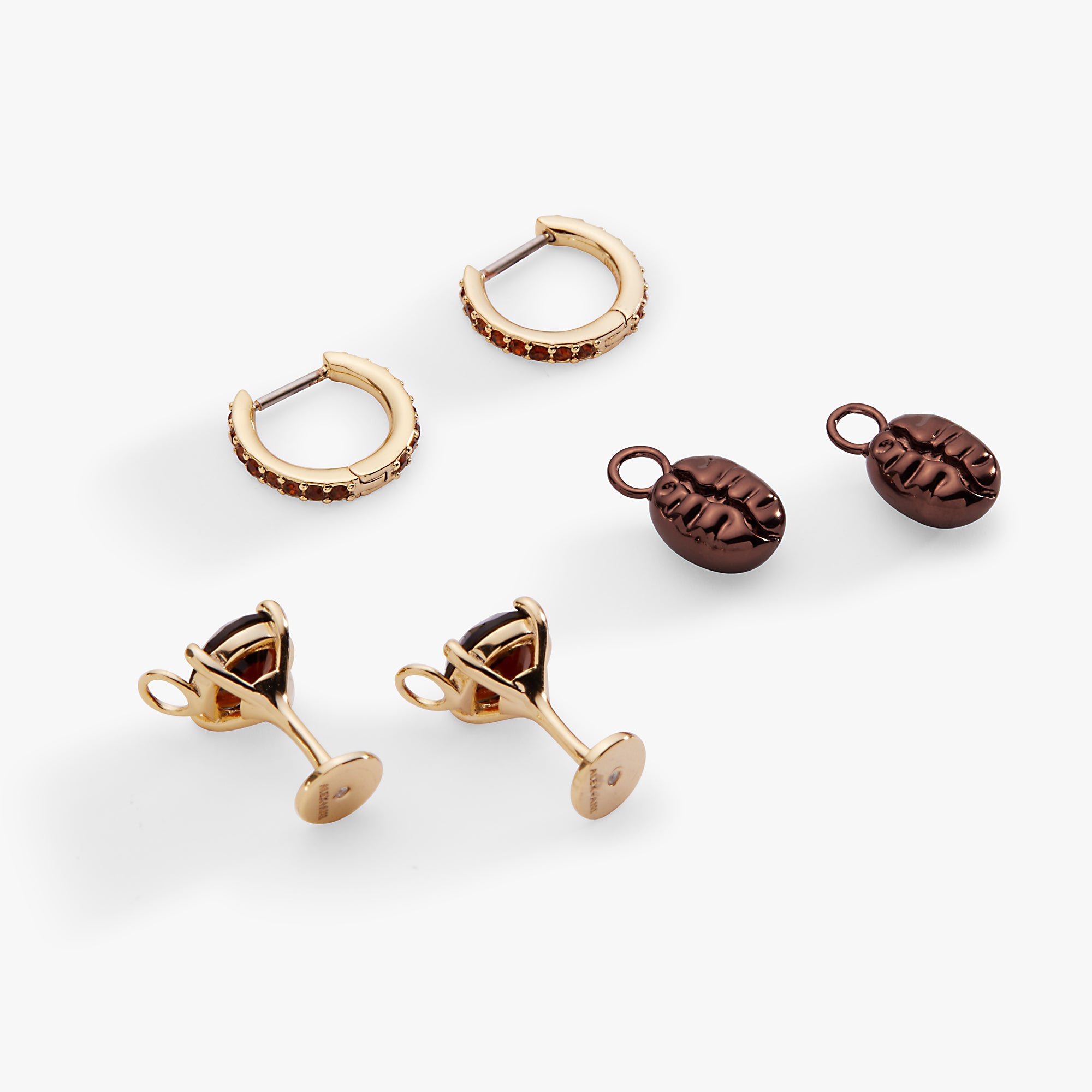 Espresso Martini Huggie Hoop Set Gold | Alex and Ani