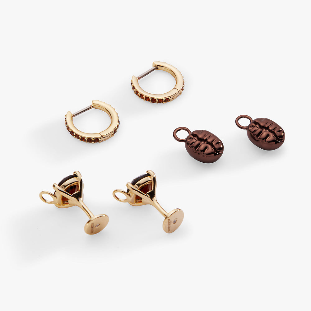Espresso Martini Huggie Hoop Set Gold | Alex and Ani