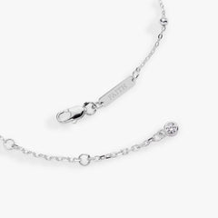 Cross Delicate Pave Crystal Beaded Strand Bracelet Sterling Silver | Alex and Ani