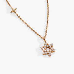 Delicate Pave Star of David Pendant Necklace 14kt Gold Over Sterling Silver | Alex and Ani