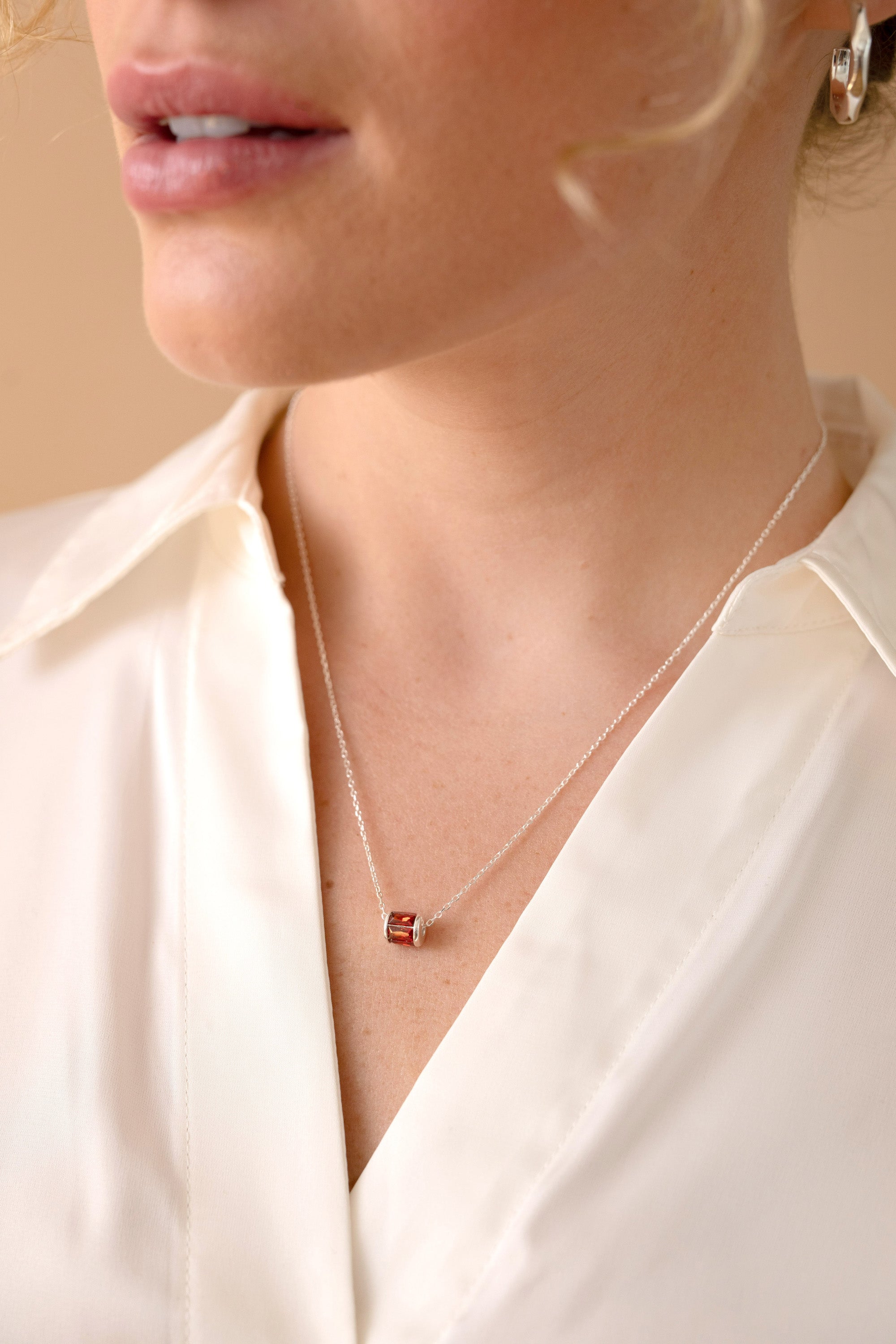 January Birthstone Precious Pendant Necklace 14kt Gold Over Sterling Silver | Alex and Ani