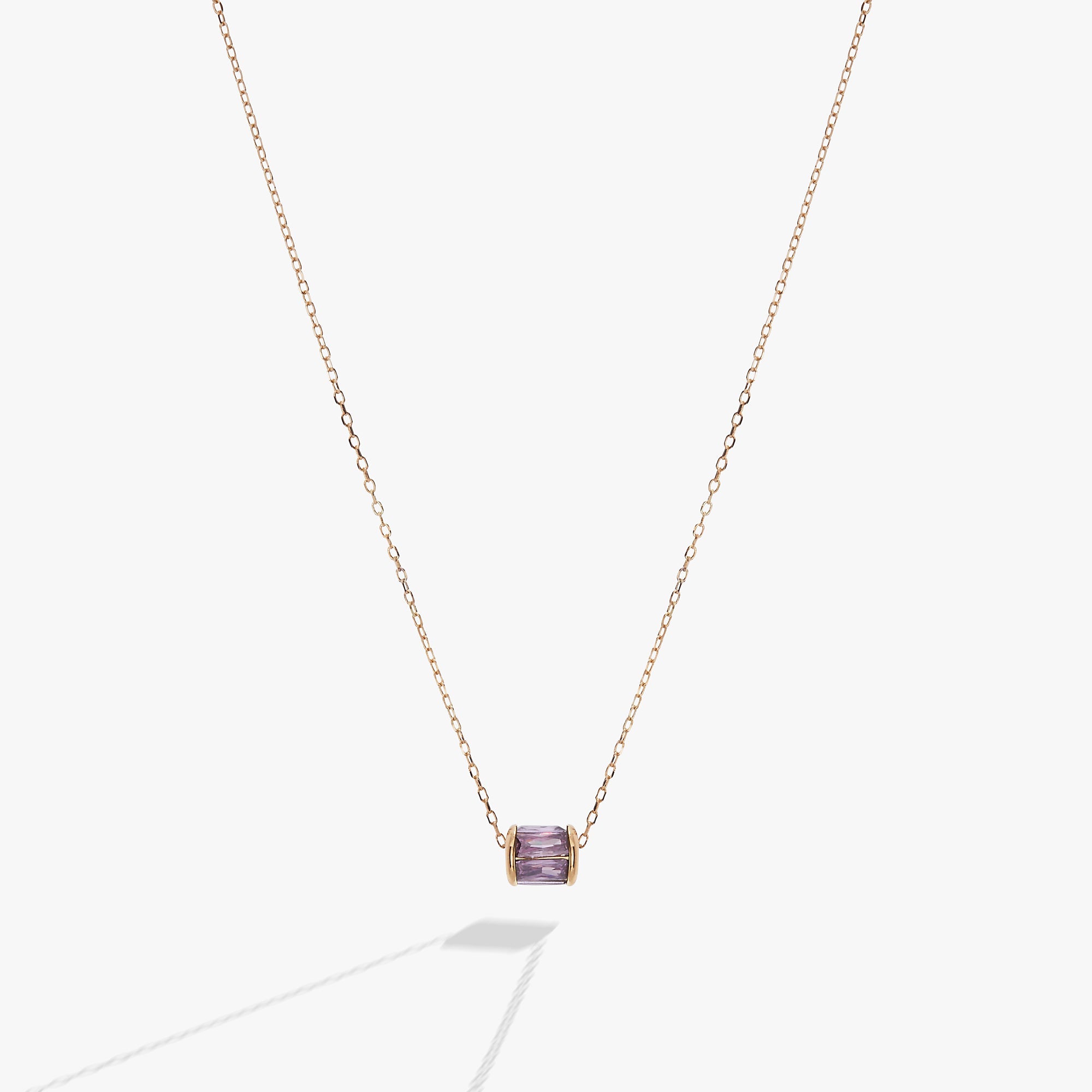 February Birthstone Precious Pendant Necklace 14kt Gold Over Sterling Silver | Alex and Ani