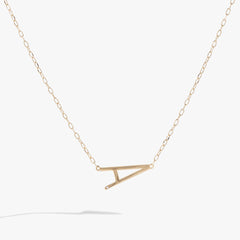 Precious Elongated Initial Necklace A Sterling Silver | Alex and Ani