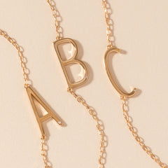 Precious Elongated Initial Necklace B 14kt Gold Over .925 Sterling Silver | Alex and Ani