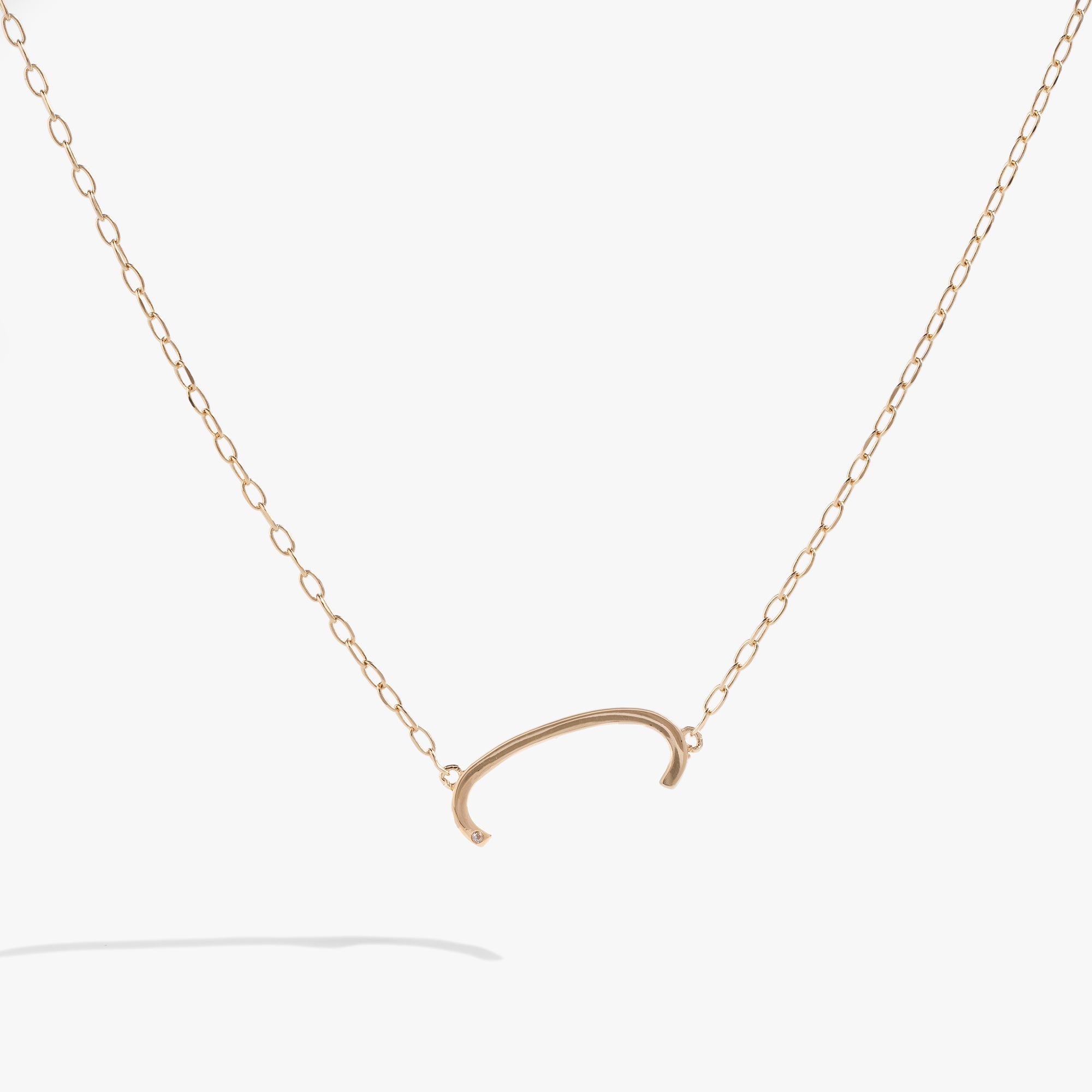 Precious Elongated Initial Necklace C Sterling Silver | Alex and Ani