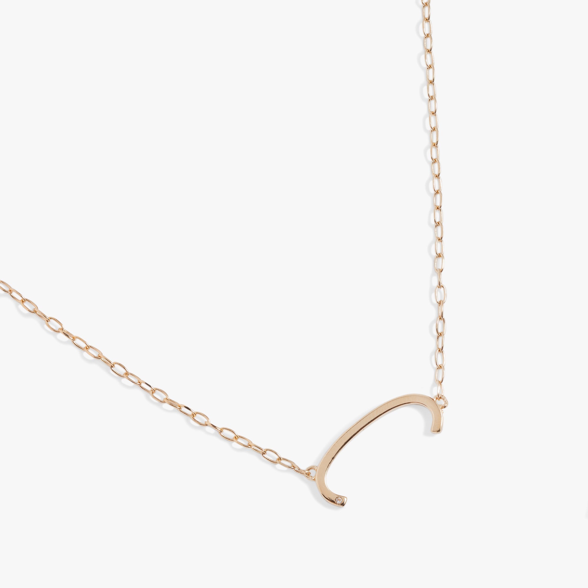 Precious Elongated Initial Necklace C Sterling Silver | Alex and Ani
