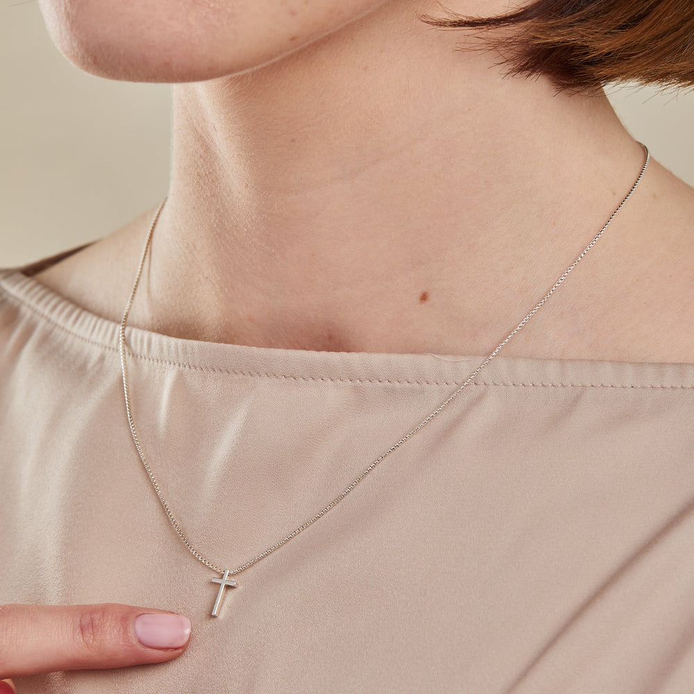 Cross Necklace, Sterling Silver Sterling Silver | Alex and Ani