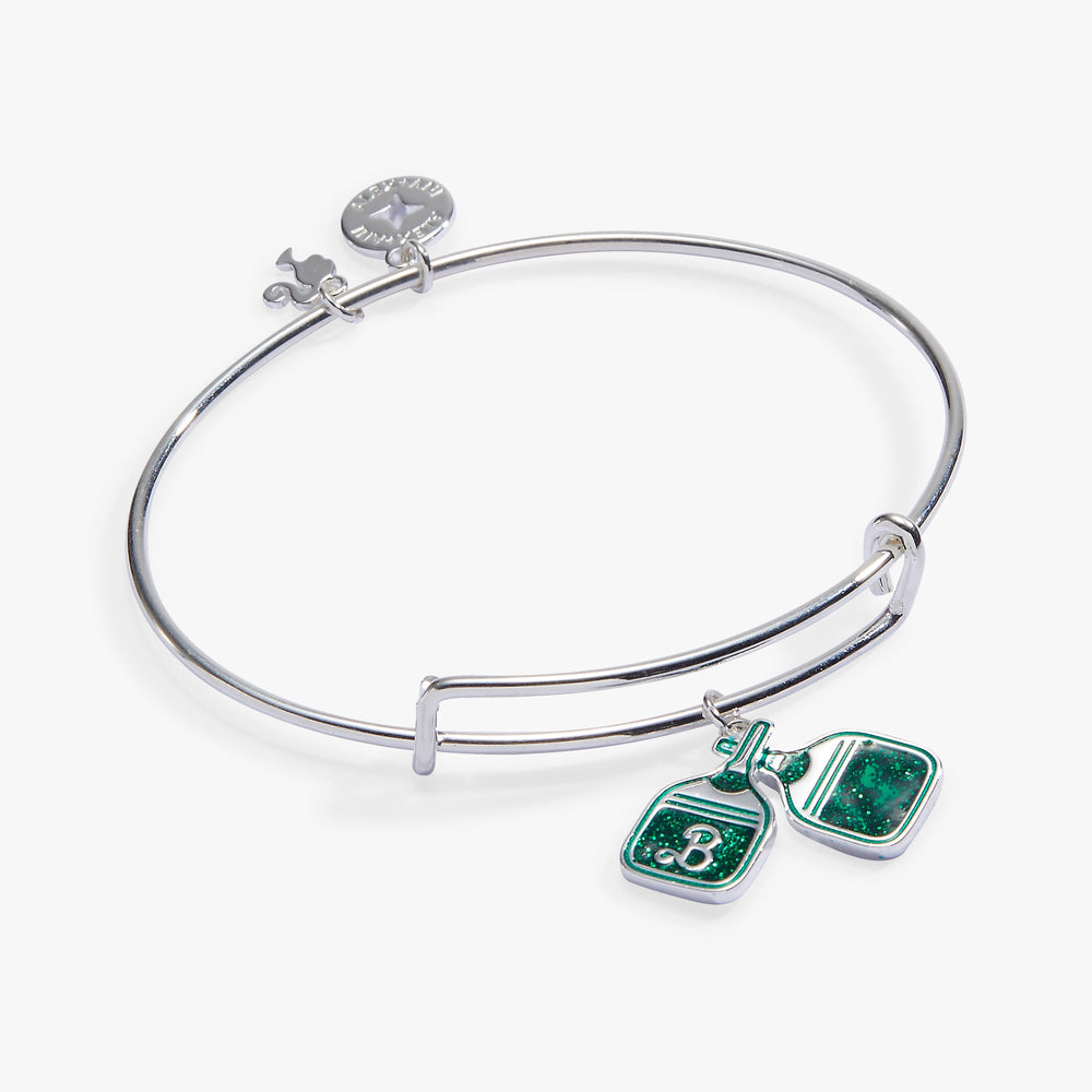 Barbie™ Pickleball Charm Bangle Silver | Alex and Ani