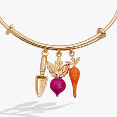 Farmers' Market Multi Charm Bangle Gold | Alex and Ani