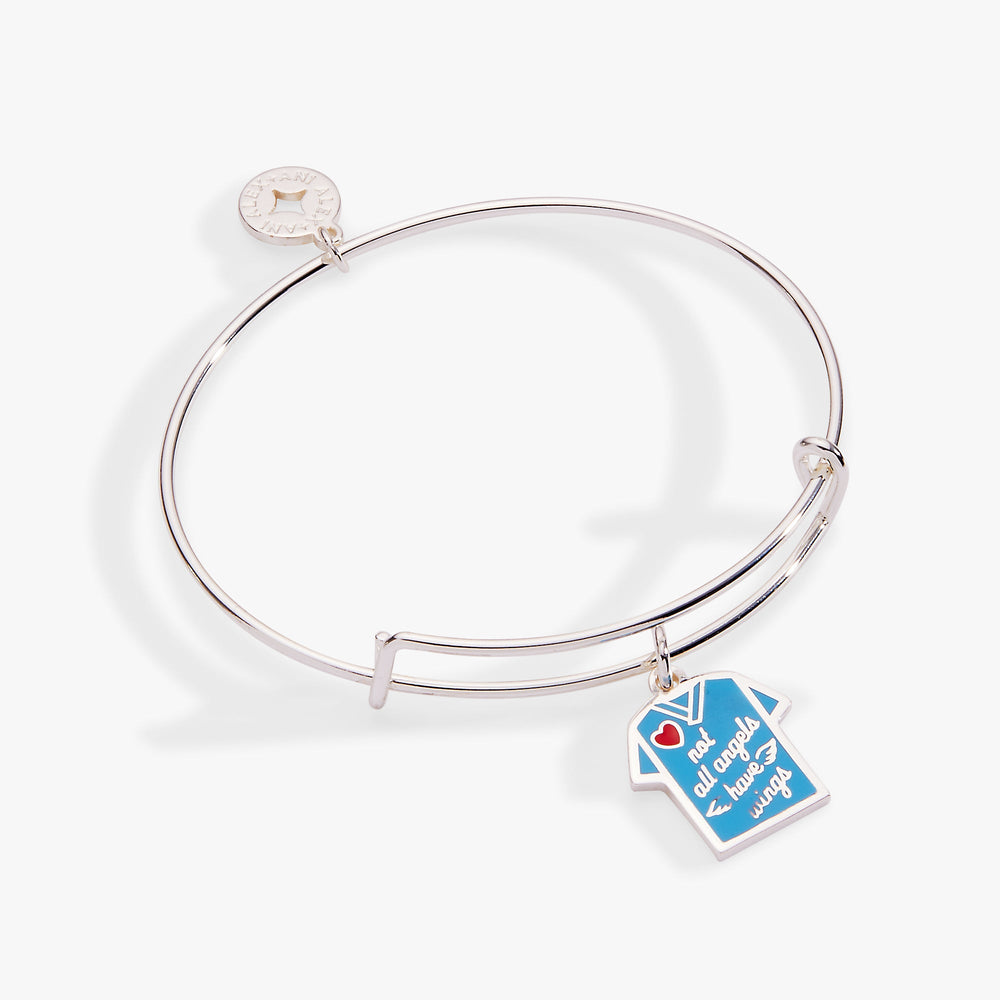 Not All Angels Have Wings' Scrubs Bangle
    
    
    
       Silver | Alex and Ani