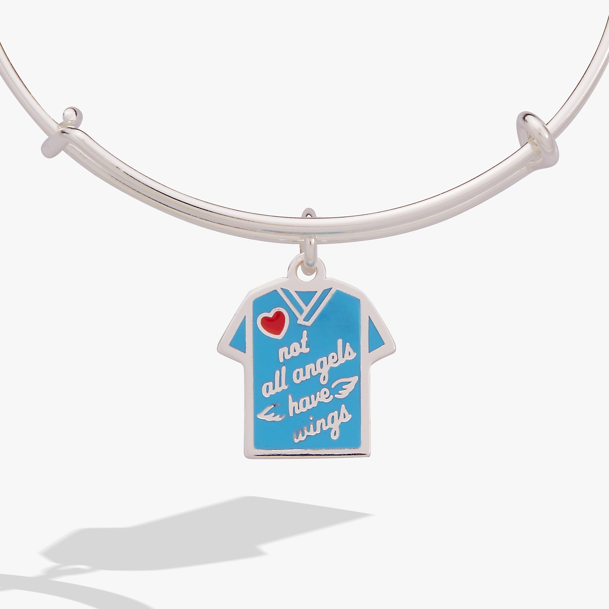 Not All Angels Have Wings' Scrubs Bangle
    
    
    
       Silver | Alex and Ani