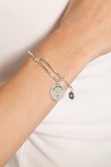 "Root for Yourself" Charm Bangle Silver | Alex and Ani