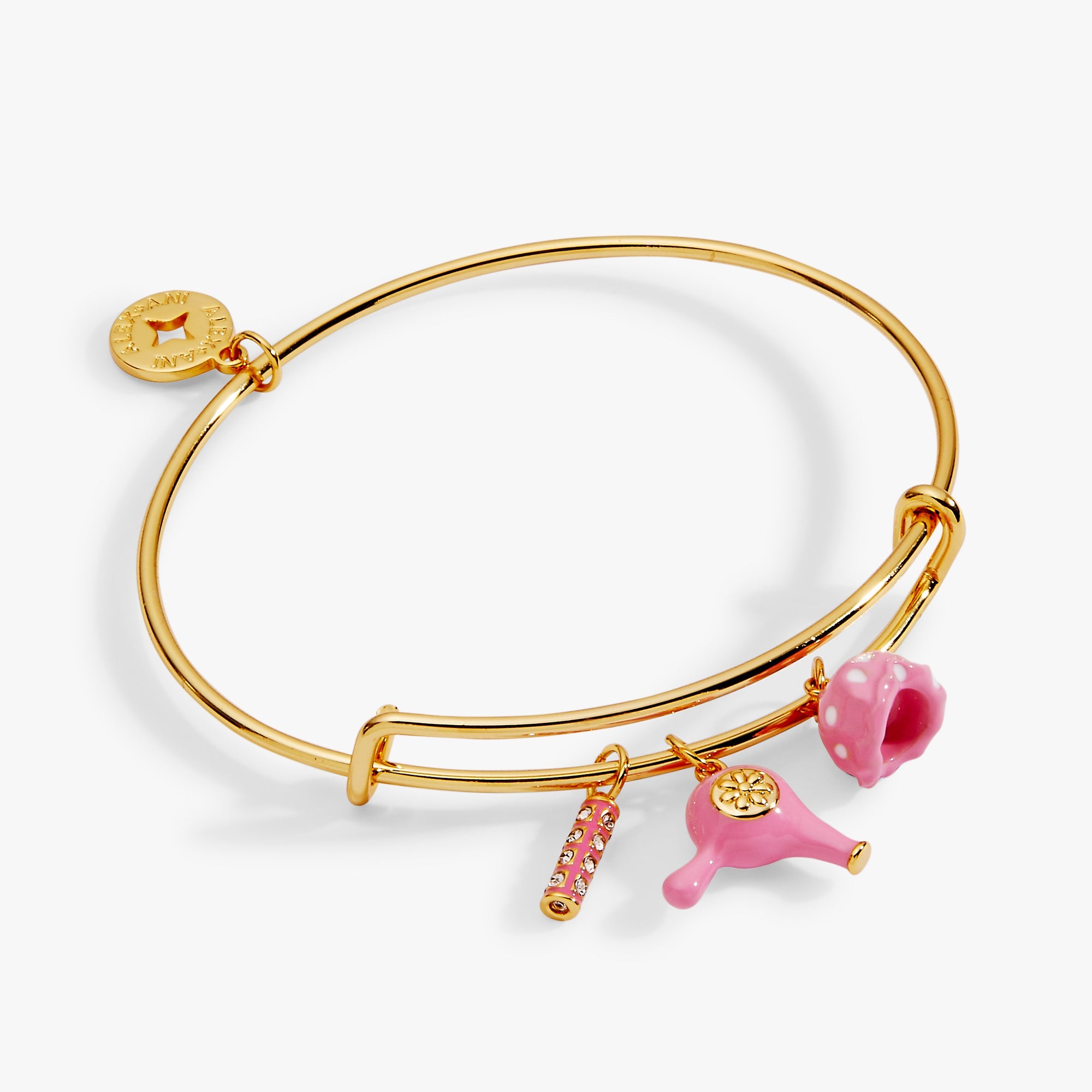 60s Hair Dryer Charm Bangle Gold | Alex and Ani