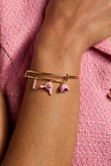 60s Hair Dryer Charm Bangle Gold | Alex and Ani