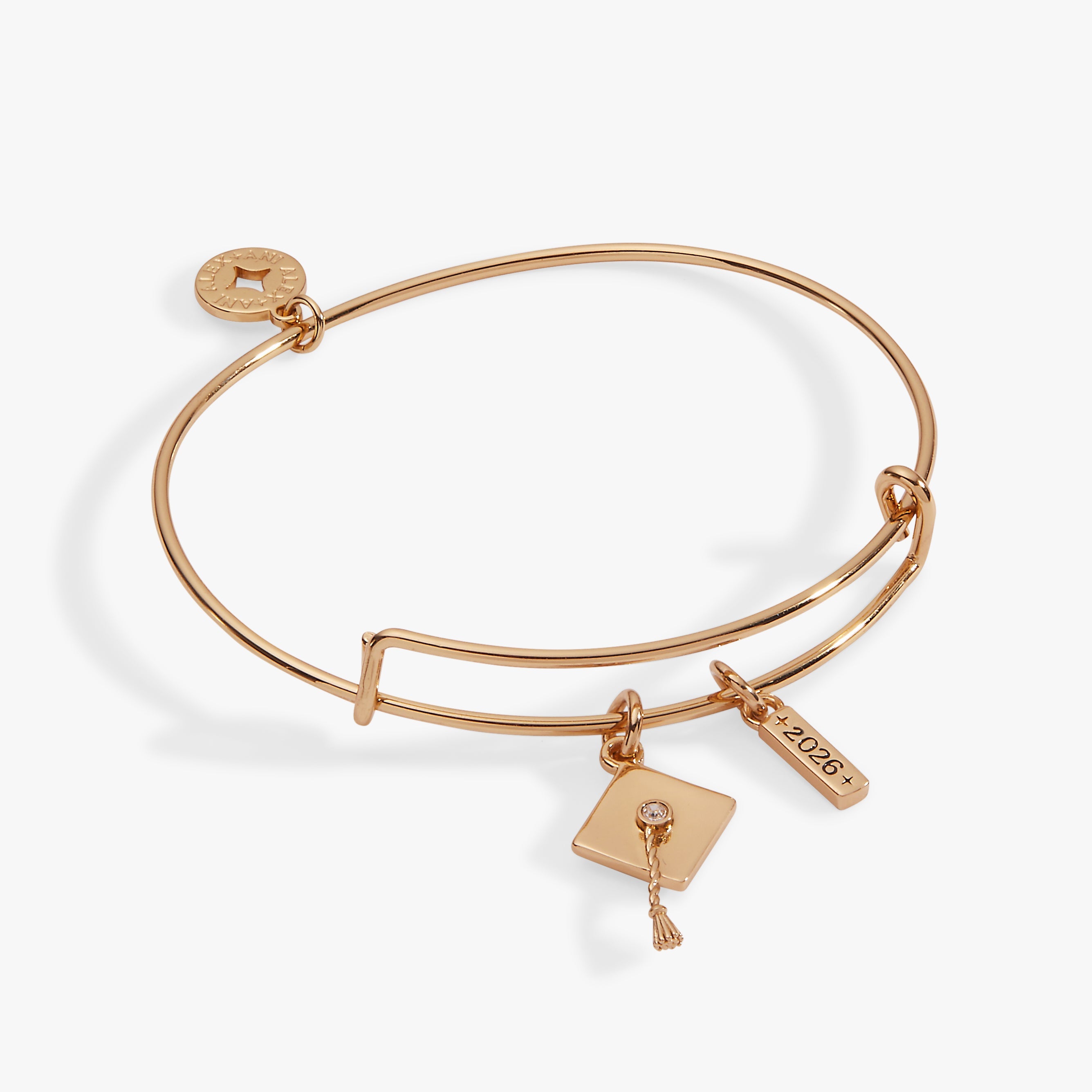 Graduation 2026 Multi-Charm Bangle Gold | Alex and Ani