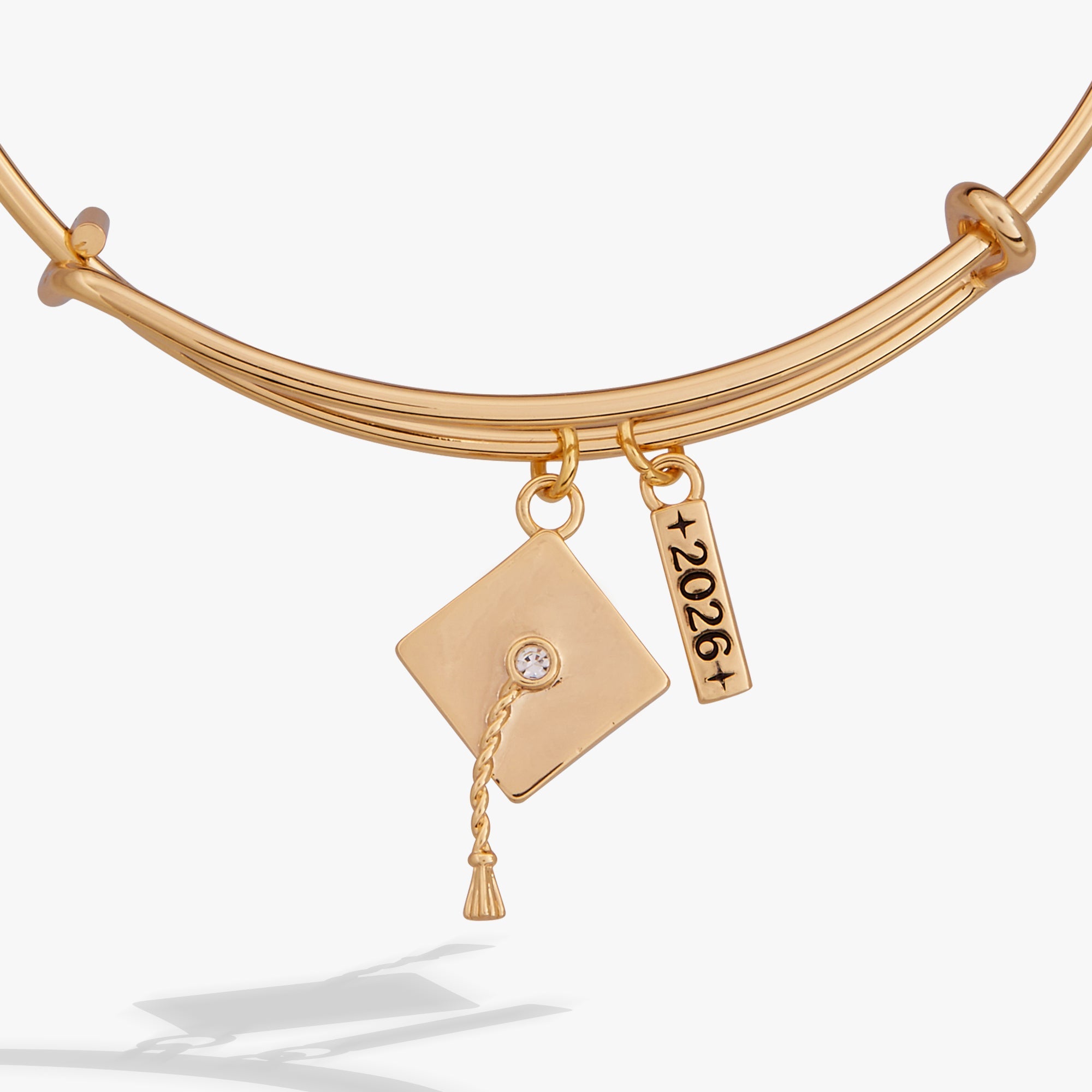 Graduation 2026 Multi-Charm Bangle Gold | Alex and Ani