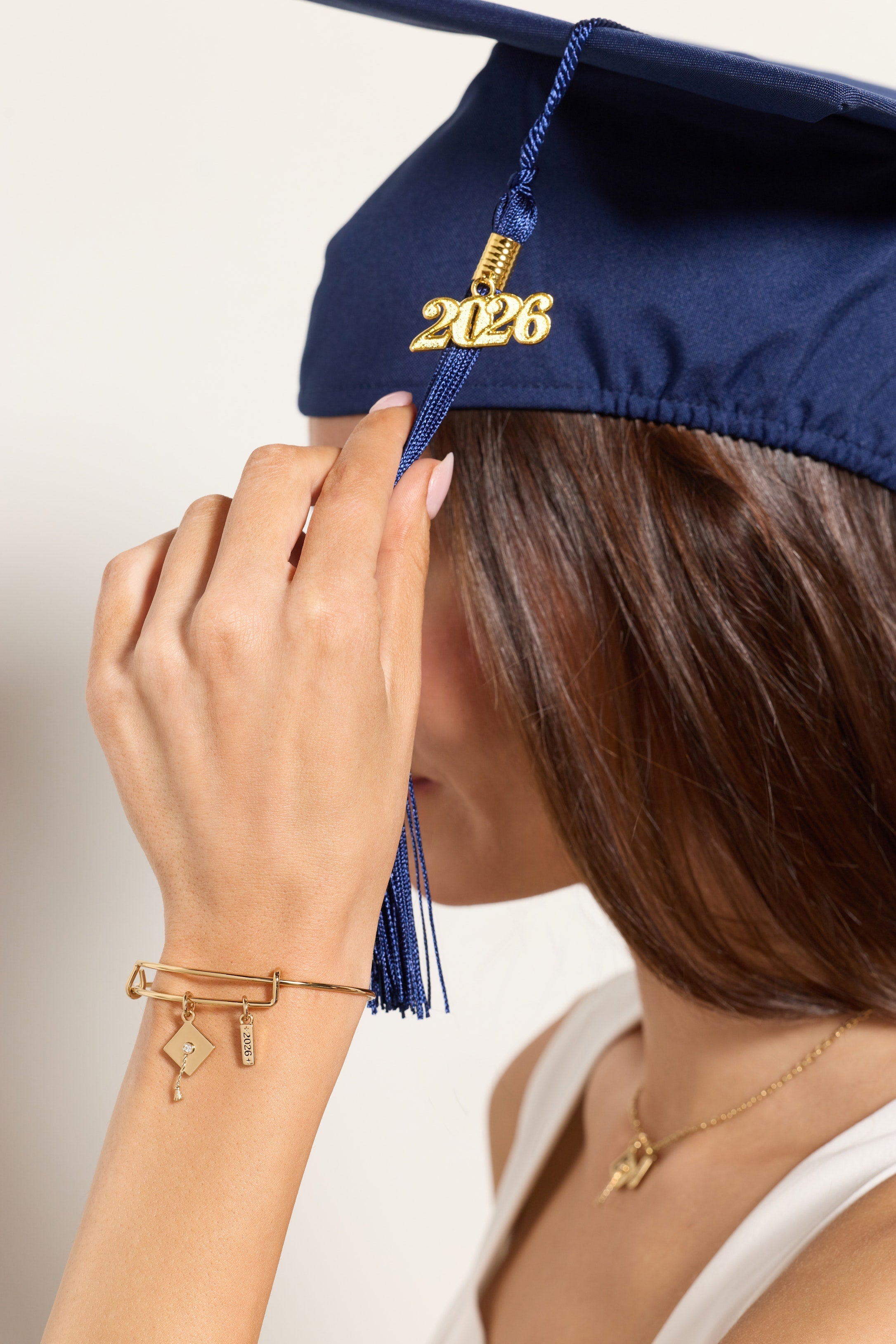 Graduation 2026 Multi-Charm Bangle Gold | Alex and Ani