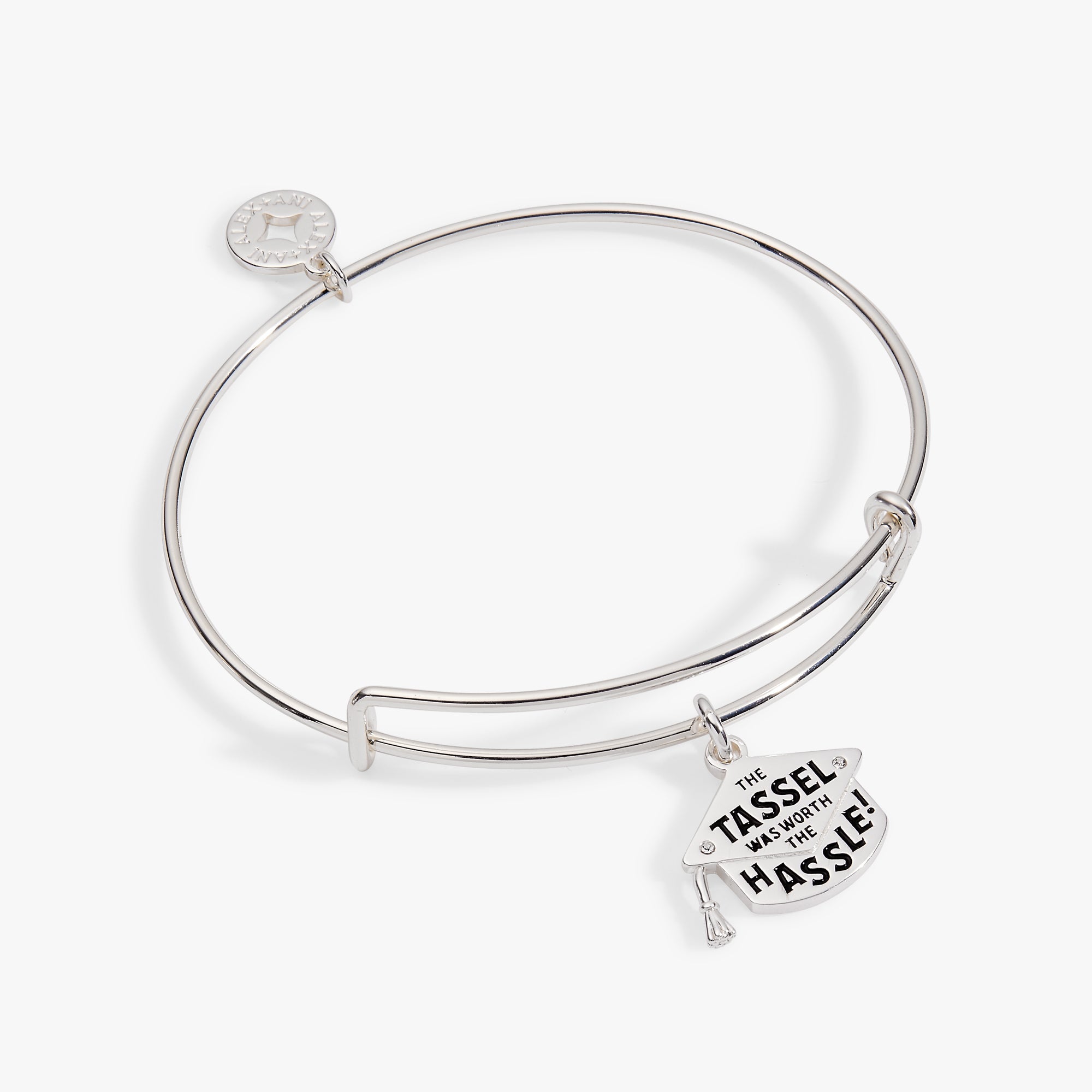 "The Tassel Was Worth The Hassle" Charm Bangle Gold | Alex and Ani