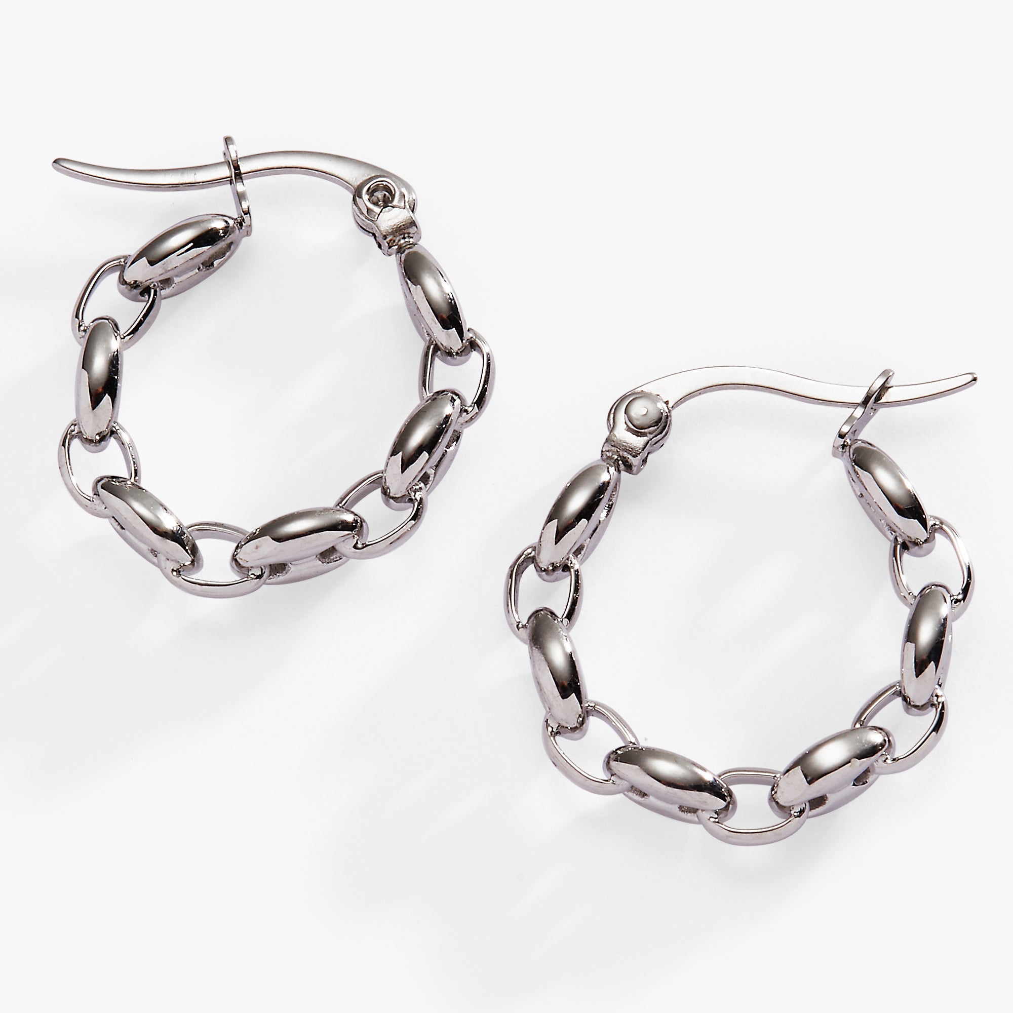 Frozen Mariner Chain Hoop Stainless Steel Gold | Alex and Ani