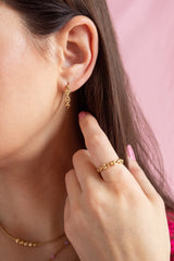 Frozen Mariner Chain Ring Stainless Steel Gold | Alex and Ani