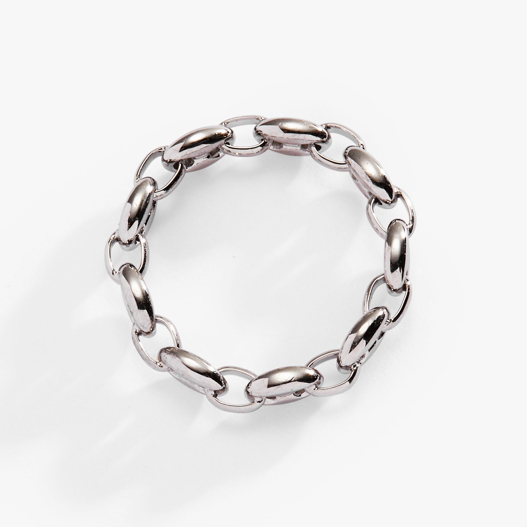 Frozen Mariner Chain Ring Stainless Steel Gold | Alex and Ani