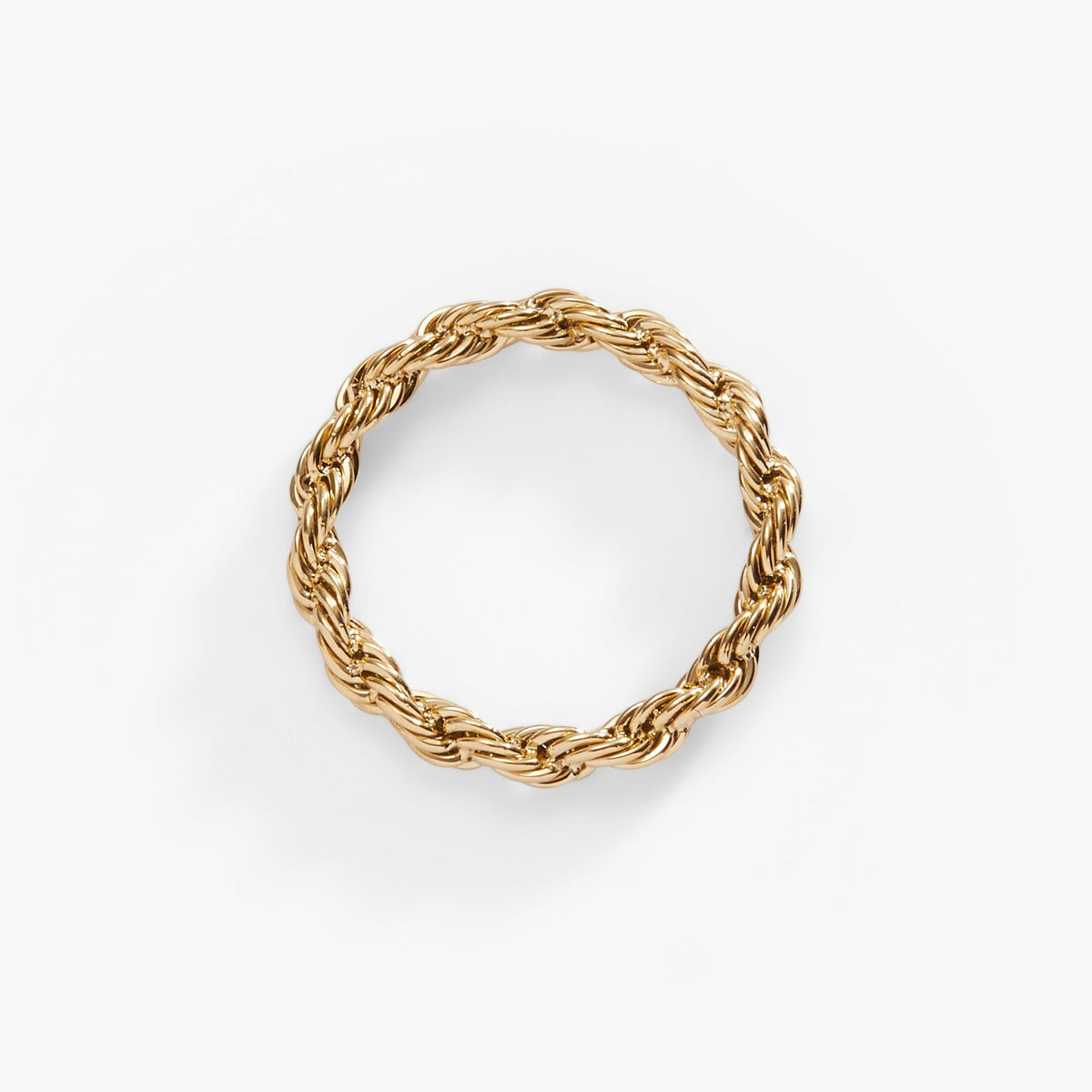 Frozen French Rope Chain Ring Stainless Steel Silver | Alex and Ani