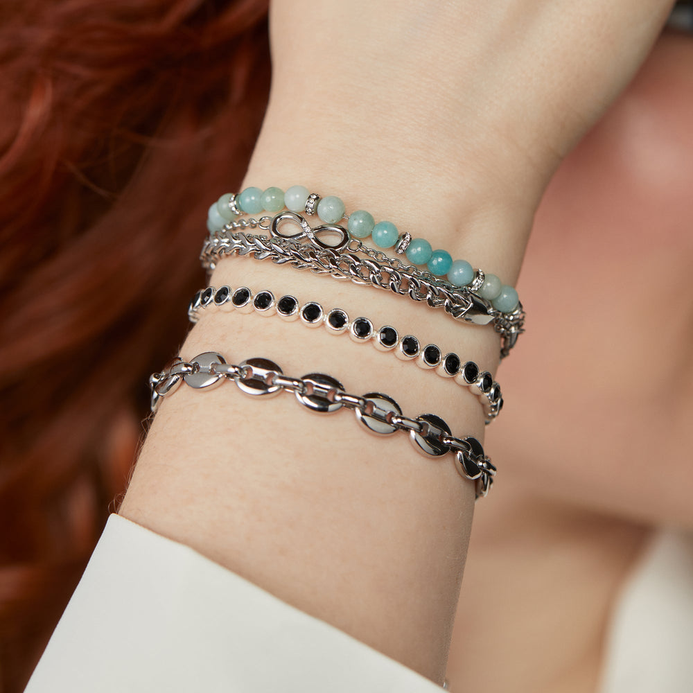 Mariner Chain Bracelet Stainless Steel Silver | Alex and Ani