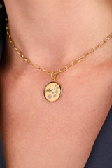 Paperclip Charm & Layering Necklace Stainless Steel Gold | Alex and Ani