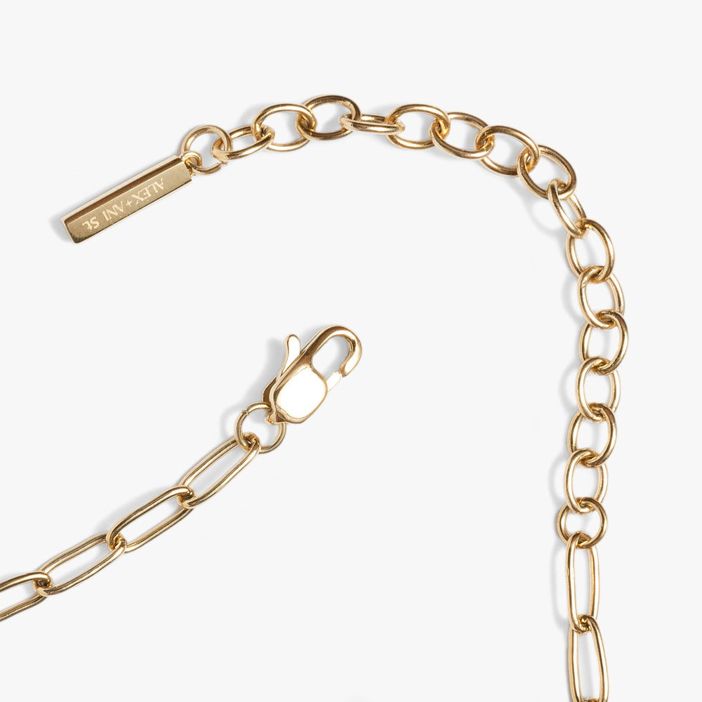 Paperclip Charm & Layering Necklace Stainless Steel Gold | Alex and Ani
