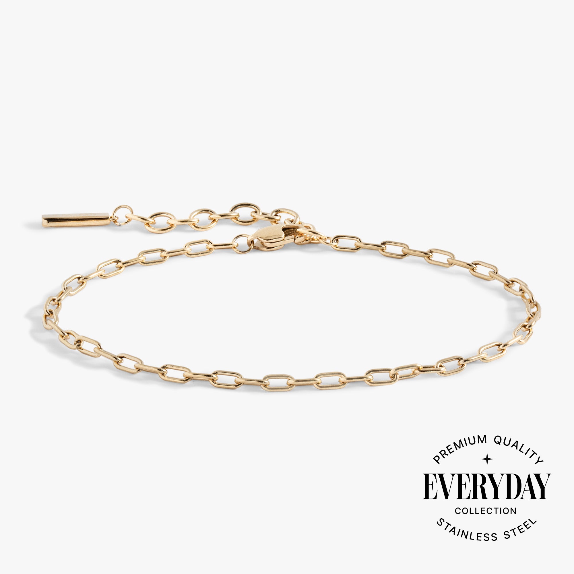Everyday Paperclip Chain Bracelet Stainless Steel Gold | Alex and Ani