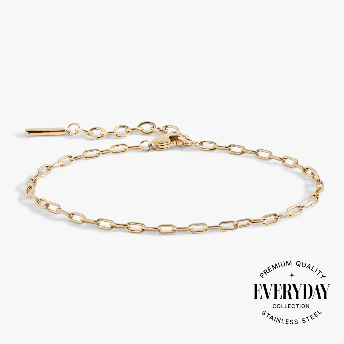 Everyday Paperclip Chain Bracelet Stainless Steel Gold | Alex and Ani