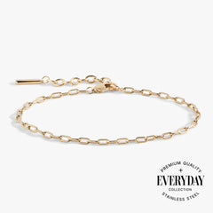 Everyday Paperclip Chain Bracelet Stainless Steel Gold | Alex and Ani