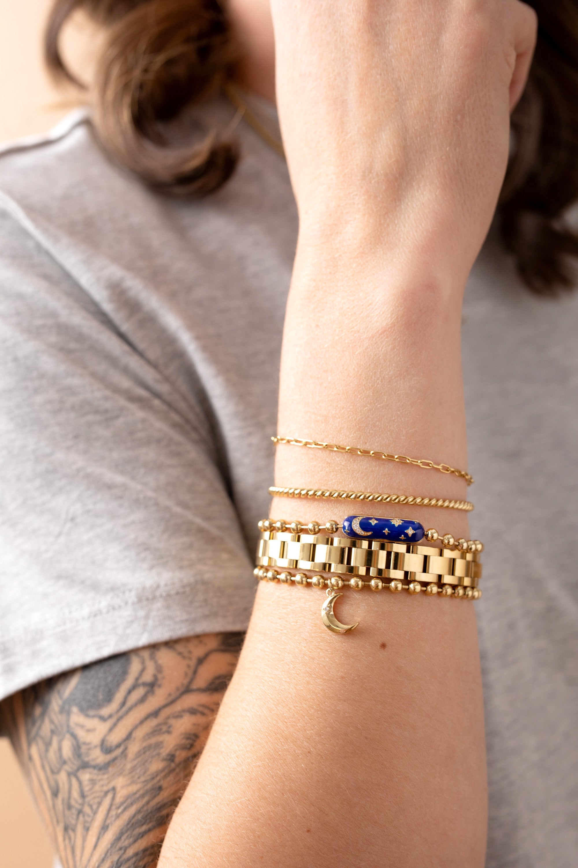 Everyday Paperclip Chain Bracelet Stainless Steel Gold | Alex and Ani