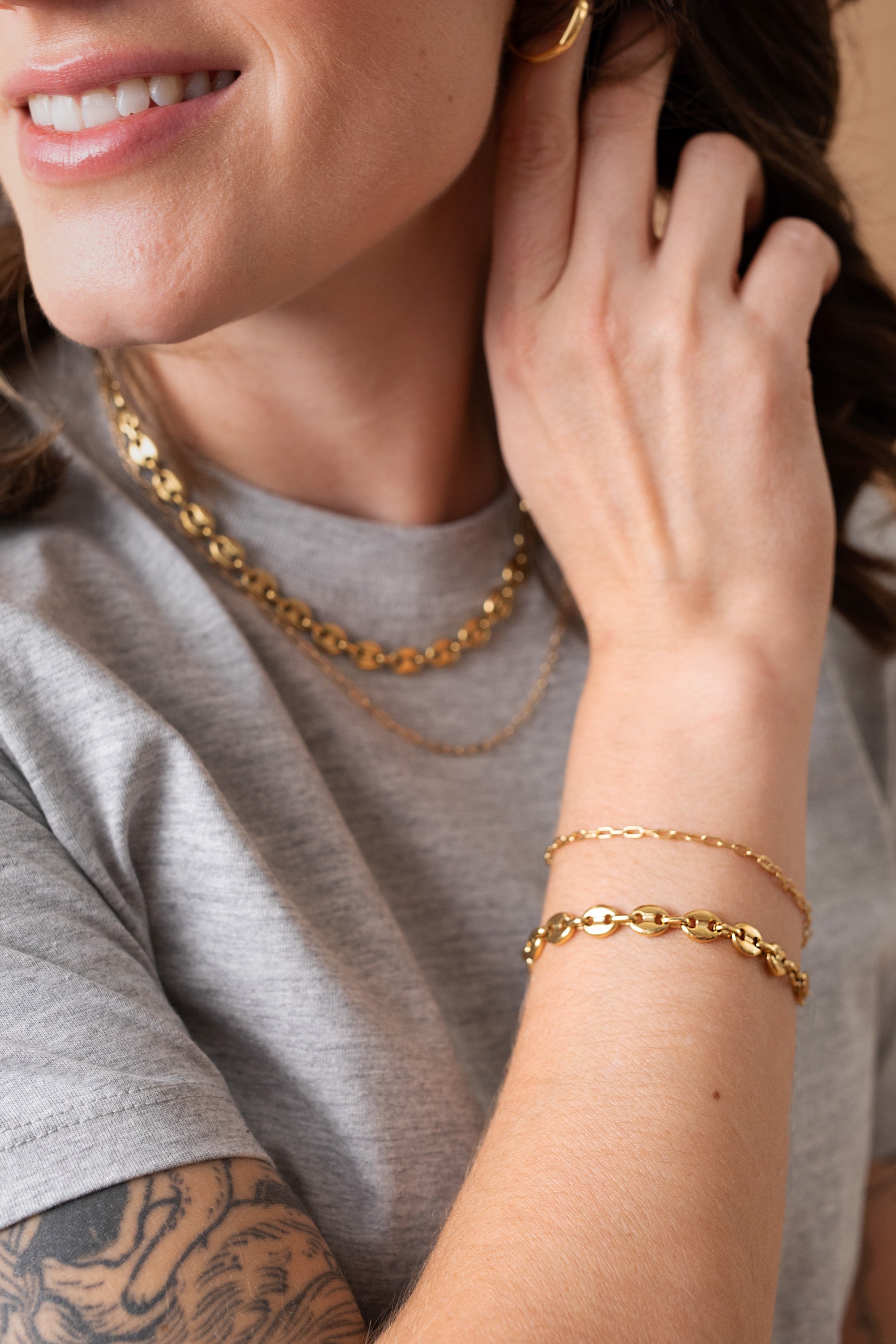 Everyday Paperclip Chain Bracelet Stainless Steel Gold | Alex and Ani