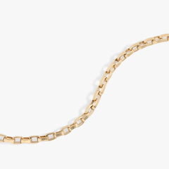 Everyday Box Link Chain Bracelet Stainless Steel Gold | Alex and Ani