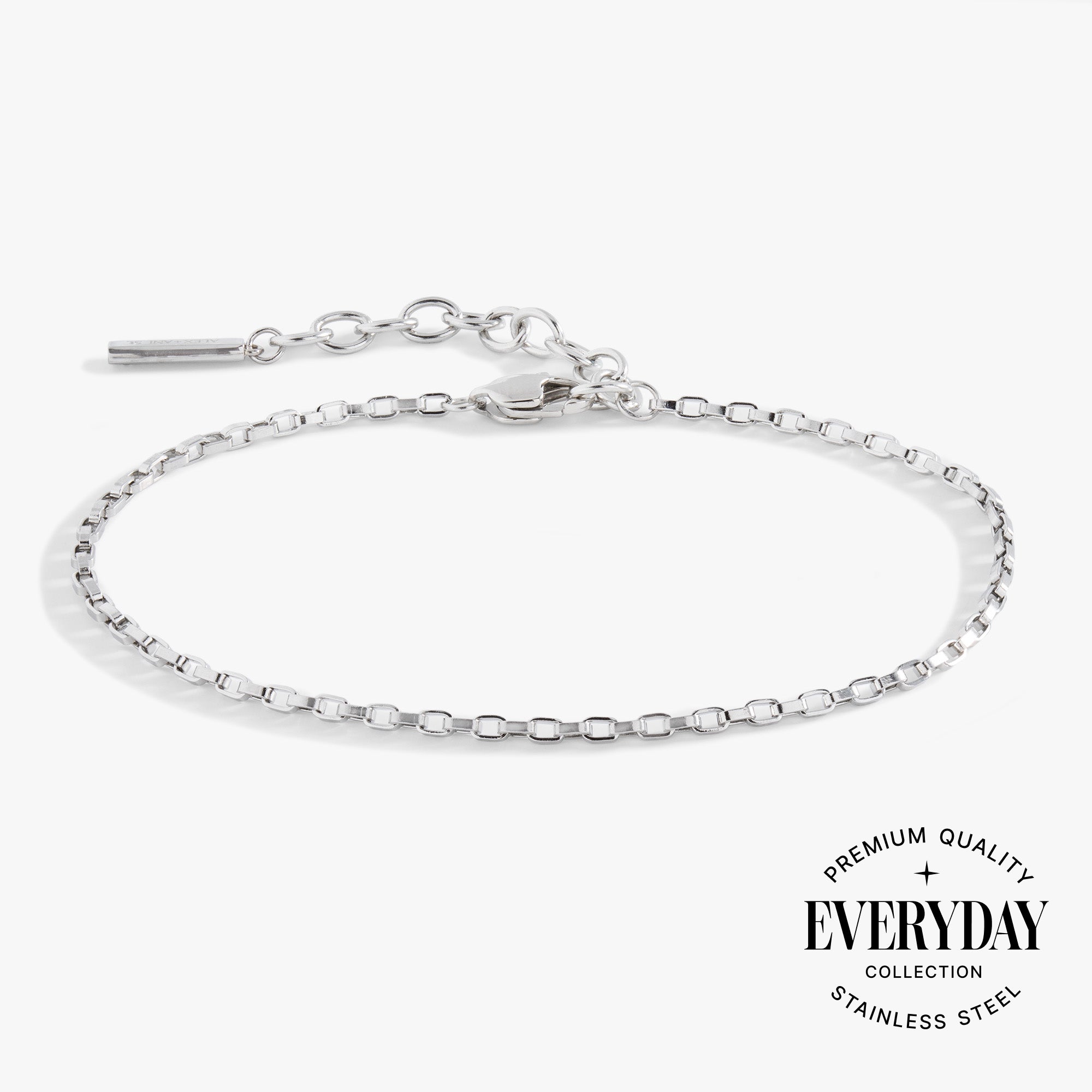 Everyday Box Link Chain Bracelet Stainless Steel Gold | Alex and Ani