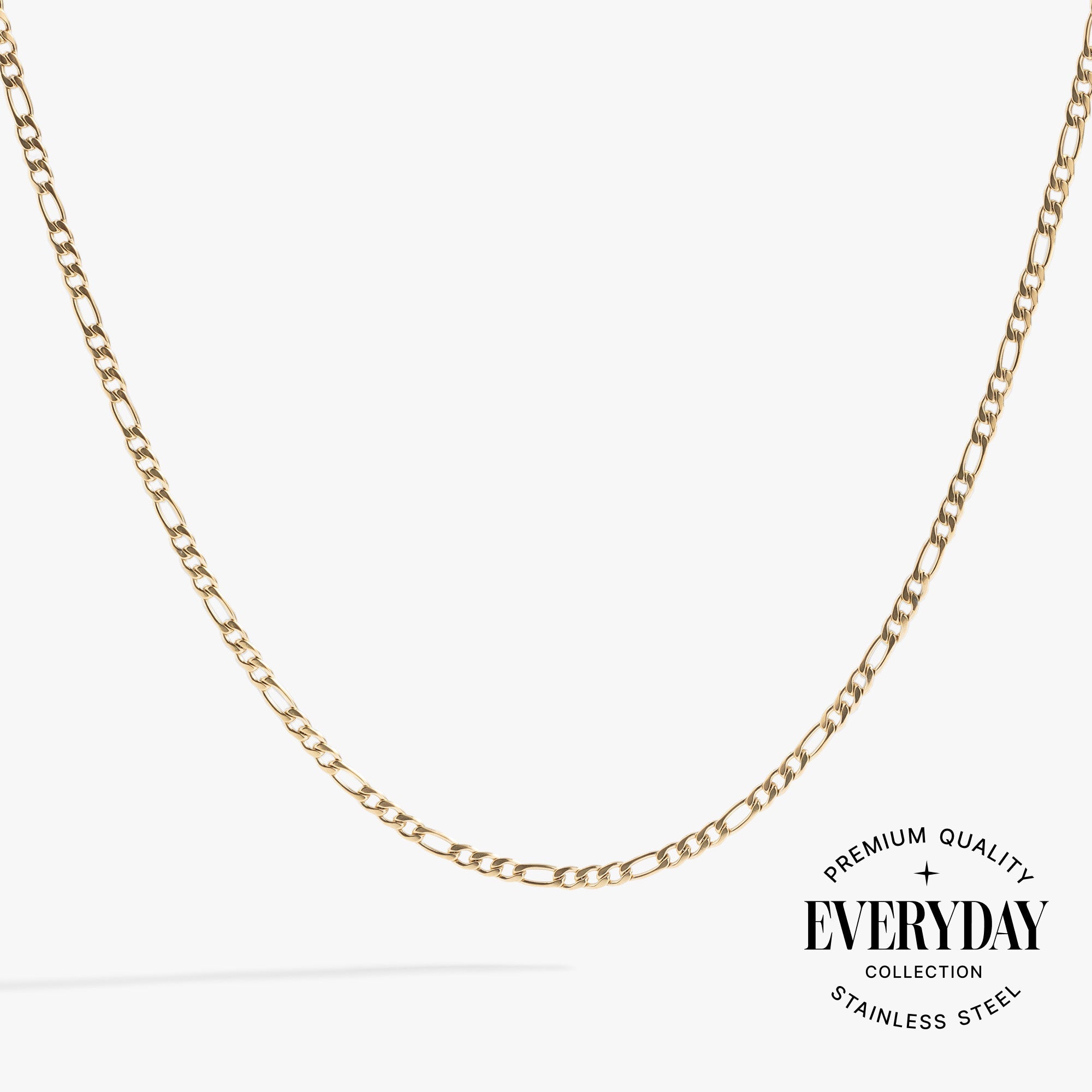 Figaro Charm & Layering Necklace Stainless Steel Gold | Alex and Ani