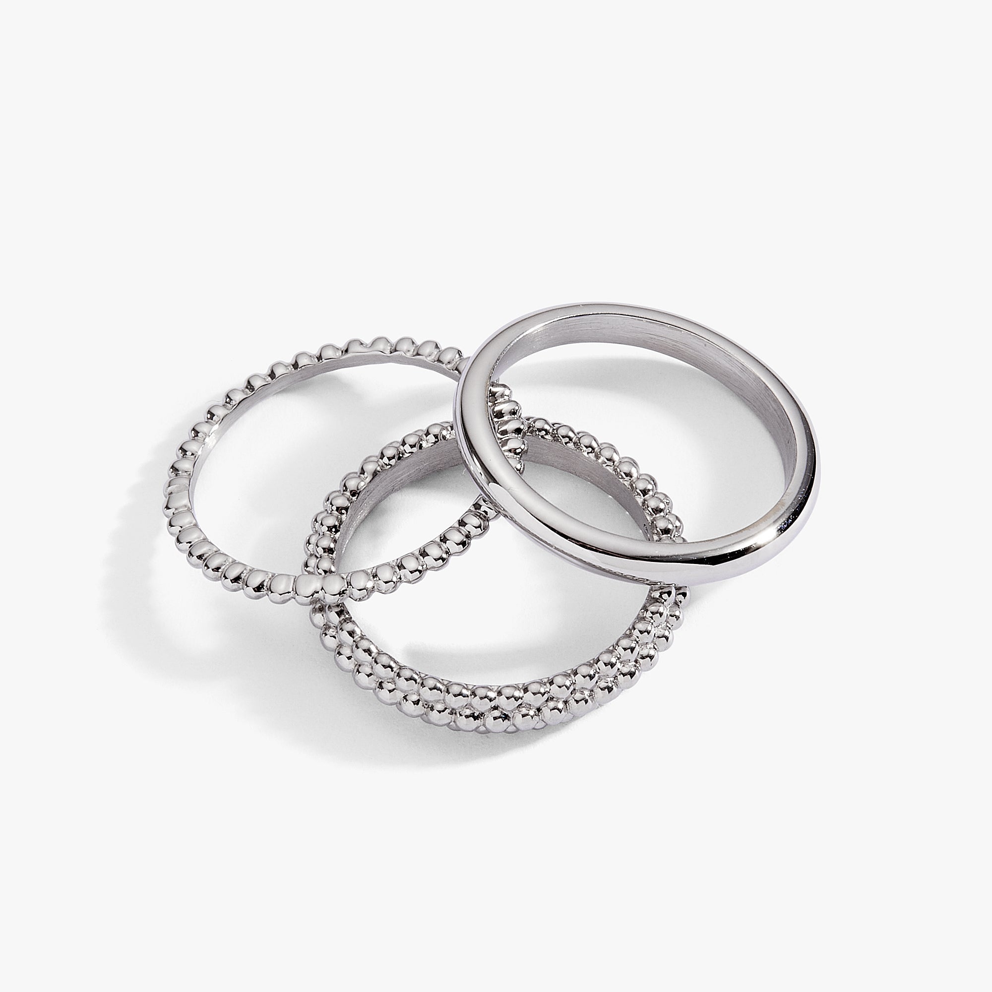 3 ring set-ball texture Stainless Steel Gold | Alex and Ani