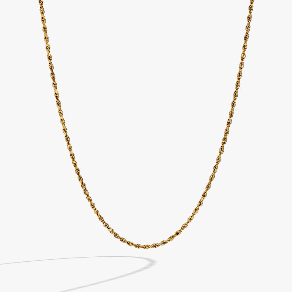 Mini Rope Chain Necklace Stainless Steel Gold | Alex and Ani